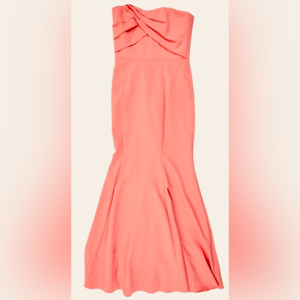 Marchesa Strapless Coral/Light Pink Dress. Size XS. BNWT.